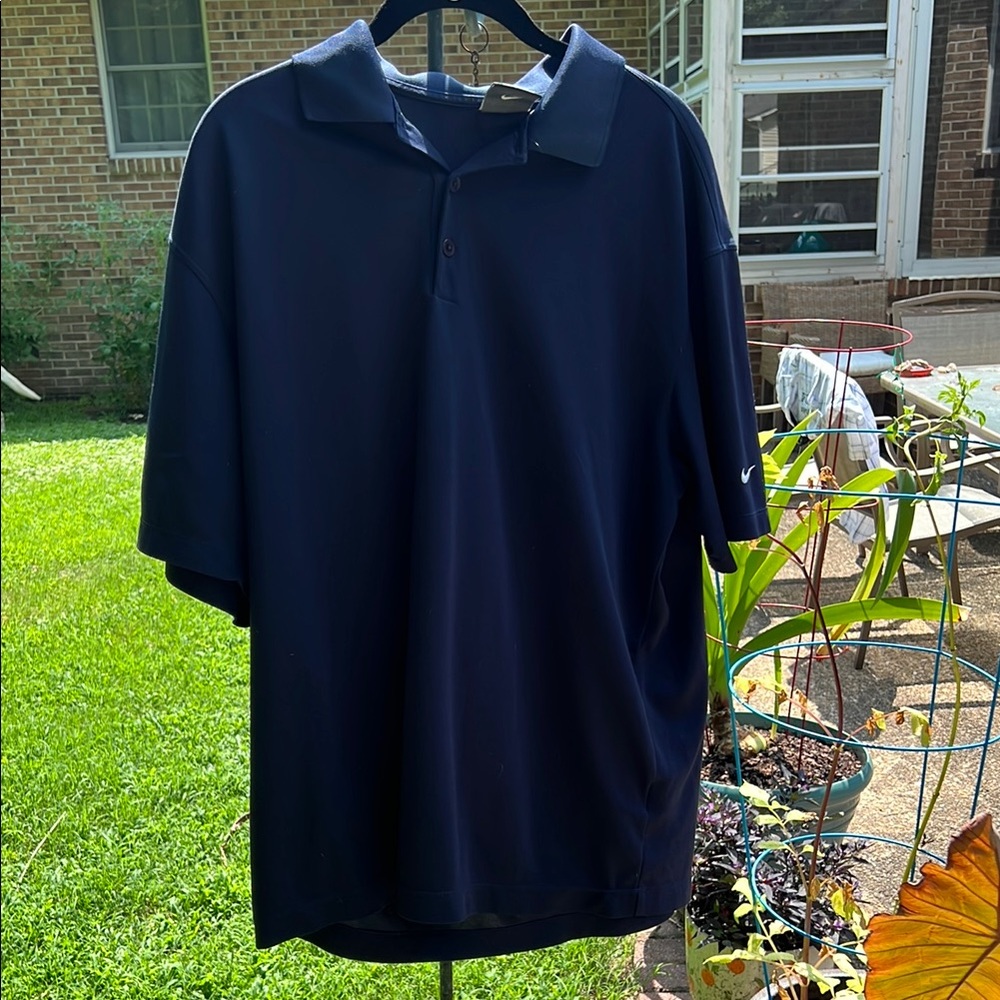 Nike Men's Dark Blue Polo Shirt